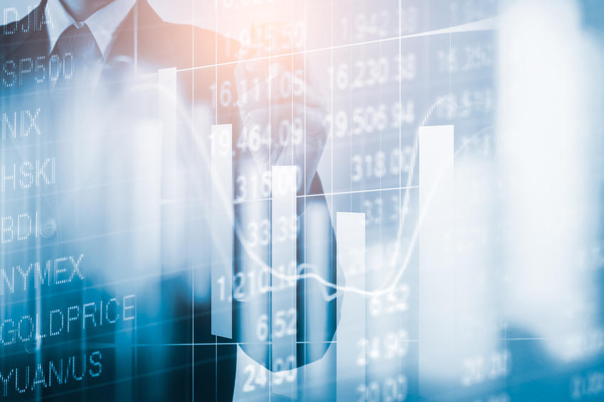 Grafik - bildlich für schwankende Risiken, die Teil der Risikoanalyse und -beratung in der Versicherungsberatung sind